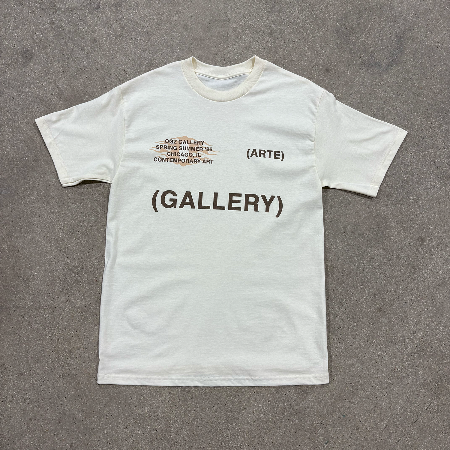 OGZ (GALLERY) TEE SHIRT "CREME"